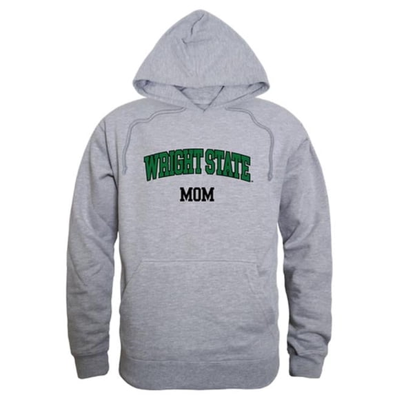 W Republic 565-416-HGY-01 Women Wright State University Raiders Mom Hoodie, Heather Grey - Small