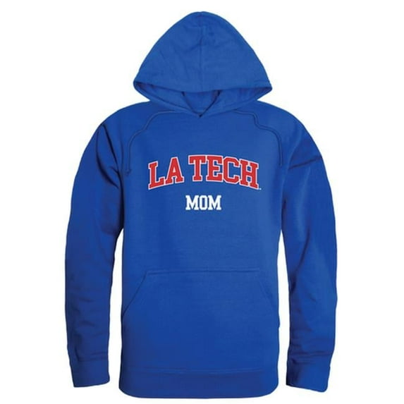 W Republic 565-419-RYL-02 Women Louisiana Tech Bulldogs Mom Hoodie, Royal Blue - Medium
