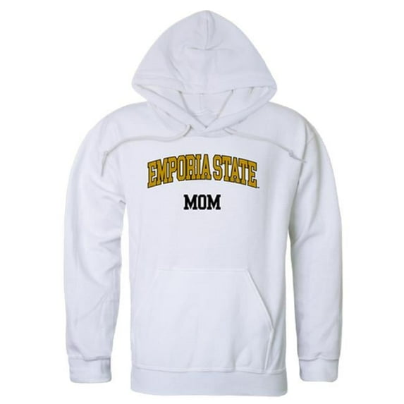 W Republic 565-423-WHT-05 Women Emporia State University Hornets Mom Hoodie, White - 2XL