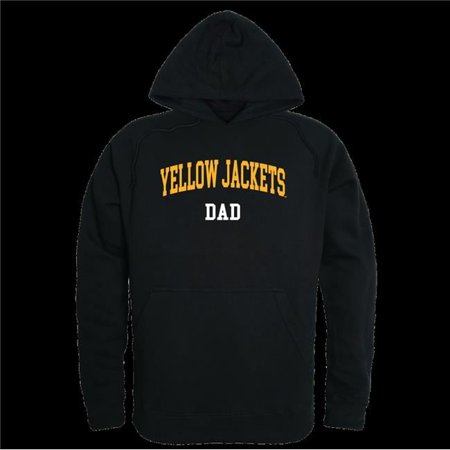 W Republic 565-449-BK2-04 American International College Yellow Jackets Mom Hoodie, Black - Extra Large