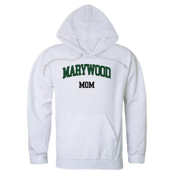 W Republic 565-455-WHT-01 Women Marywood University Mom Hoodie, White - Small