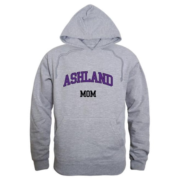 W Republic 565-476-HGY-01 Ashland University Eagles Mom Hoodie, Heather Grey - Small