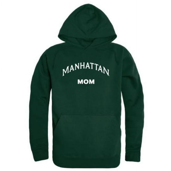 W Republic 565-535-FOR-01 Manhattan College Jaspers Mom Hoodie, Forest Green - Small