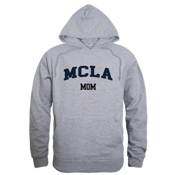 W Republic 565-539-HGY-03 Massachusetts College of Liberal Arts Trailblazers Mom Hoodie, Heather Grey - Large