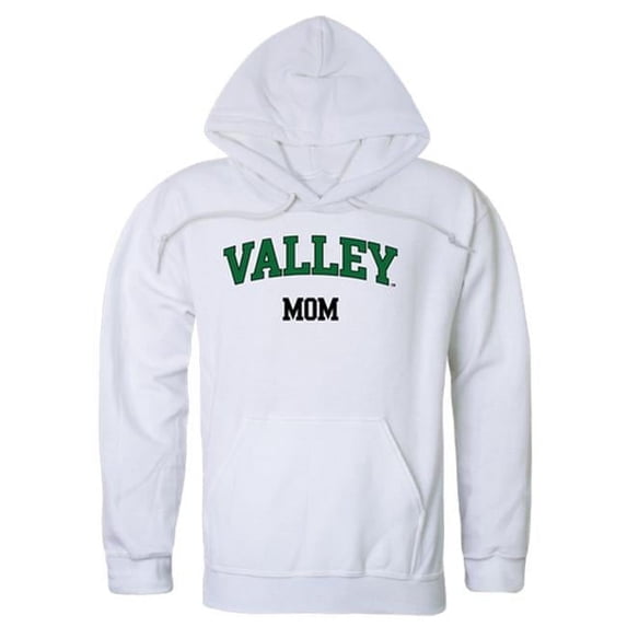 W Republic 565-545-WHT-02 Mississippi Valley State University Delta Devils & Devilettes Mom Hoodie, White - Medium