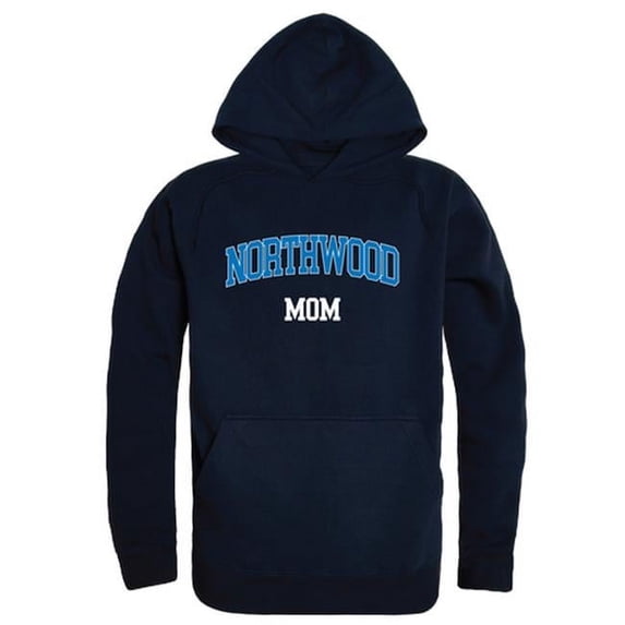 W Republic 565-562-NVY-01 Northwood University Timberwolves Mom Hoodie, Navy - Small
