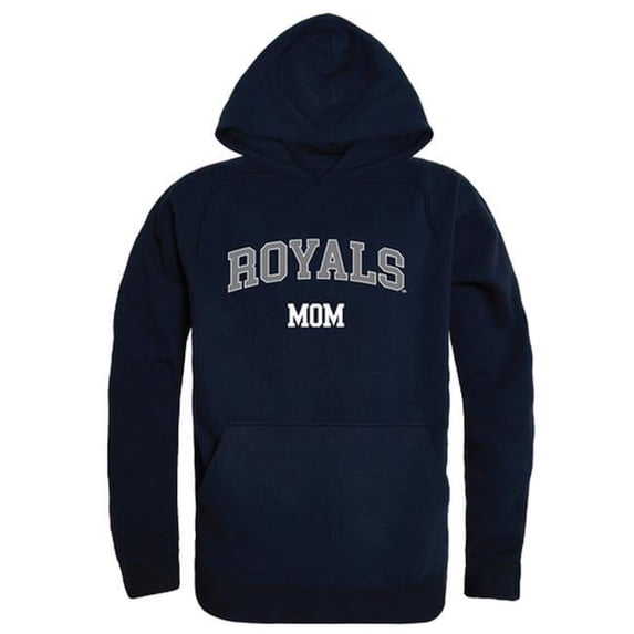 W Republic 565-573-NVY-05 Queens University of Charlotte Royals Mom Hoodie, Navy - 2XL