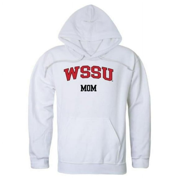 W Republic 565-607-WHT-03 Winston-Salem State University Rams Mom Hoodie, White - Large