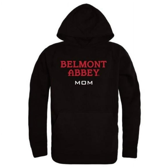 W Republic 565-616-BLK-02 Belmont Abbey College Crusaders Mom Hoodie, Black - Medium
