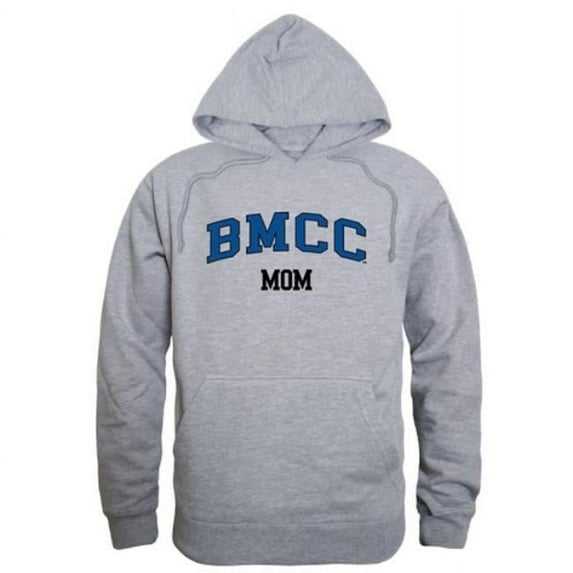 W Republic 565-618-HGY-05 Brihan Maharashtra College of Commerce Panthers Mom Hoodie, Heather Grey - 2XL