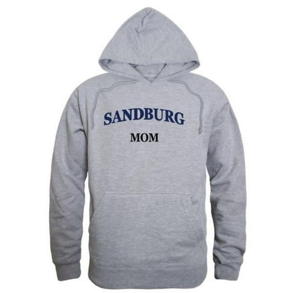 W Republic 565-623-HGY-01 Carl Sandburg College Chargers Mom Hoodie, Heather Grey - Small
