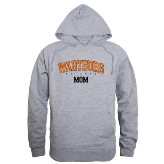 W Republic 565-708-HGY-04 Wartburg College Knights Mom Hoodie, Heather Grey - Extra Large