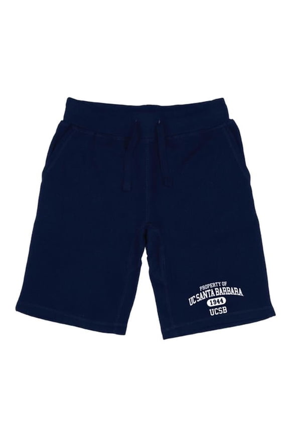 566-112-NVY-04 Men Uc Santa Barbara Gauchos Property Shorts, Navy - Extra Large