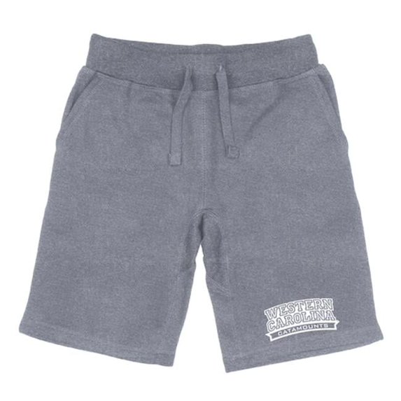 W Republic 566-156-HGY-02 Men Western Carolina Catamounts Property Shorts, Heather Grey - Medium