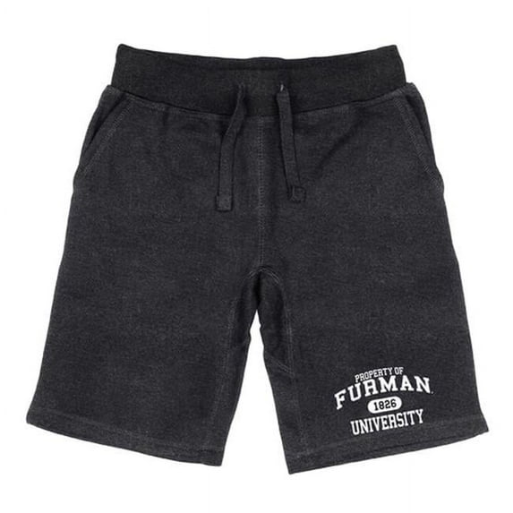 W Republic 566-220-HCH-05 Men Furman University Property Shorts, Heather Charcoal - 2XL