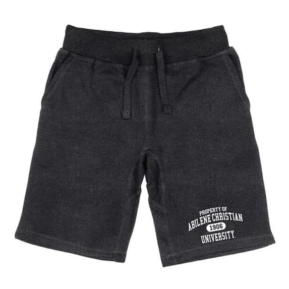 W Republic 566-257-HCH-03 Men Abilene Christian Wildcats Property Shorts, Heather Charcoal - Large
