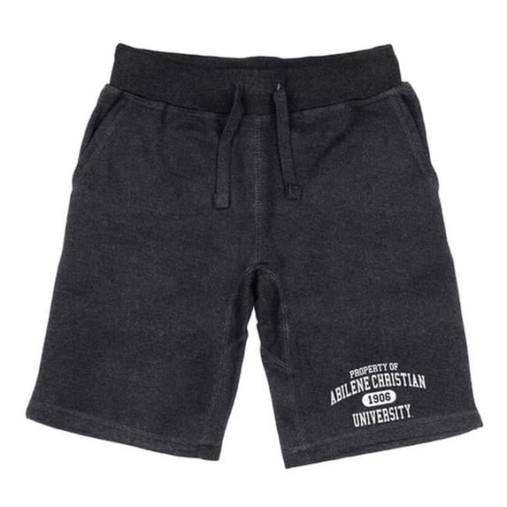 W Republic 566-257-HCH-05 Men Abilene Christian Wildcats Property Shorts, Heather Charcoal - 2XL