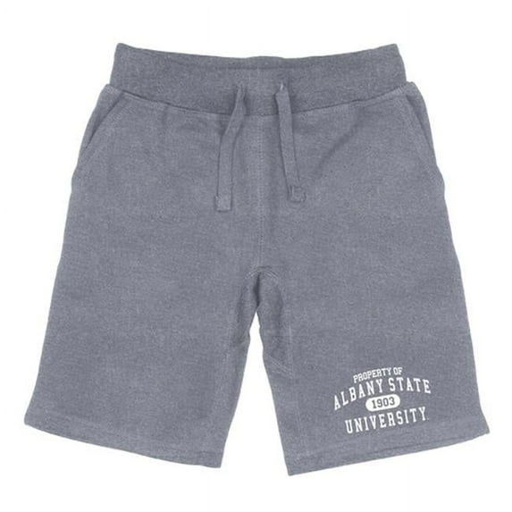 W Republic 566-260-HGY-05 Men Albany State Golden Rams Property Shorts, Heather Grey - 2XL