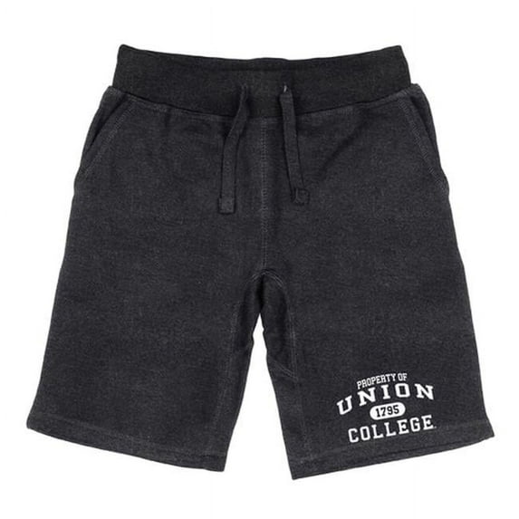 W Republic 566-461-HCH-05 Men Union College Property Shorts, Heather Charcoal - 2XL
