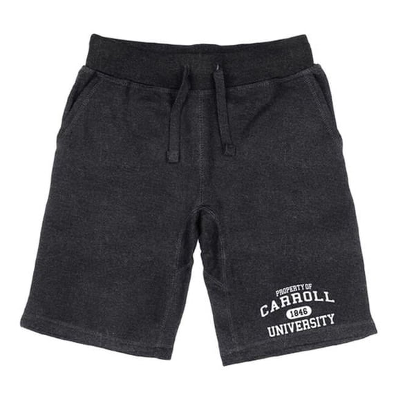 W Republic 566-508-HCH-01 Carroll University Pioneers Property Shorts, Heather Charcoal - Small