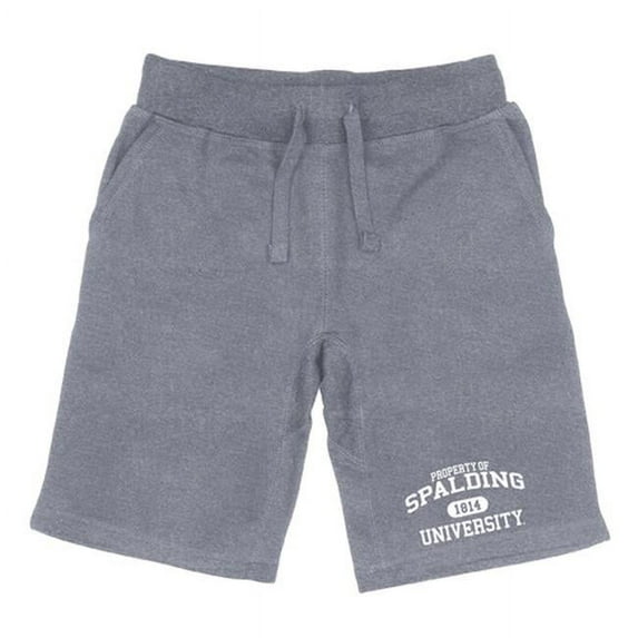 W Republic 566-589-HGY-05 Spalding University Golden Eagles Property Shorts, Heather Grey - 2XL