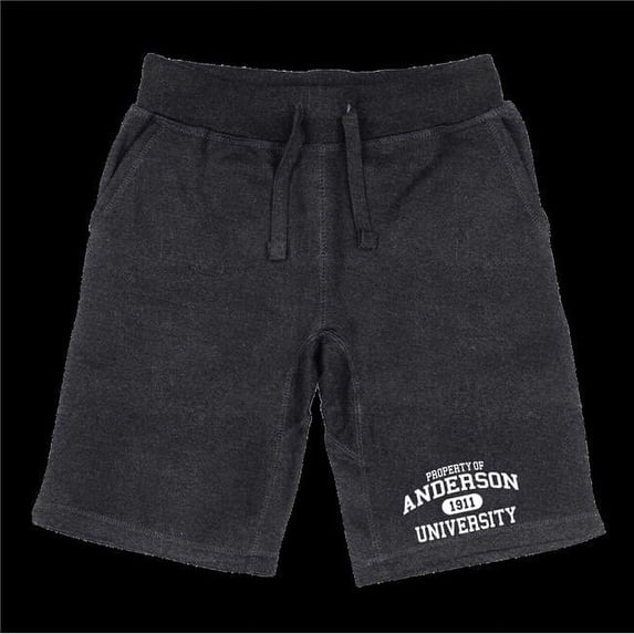 W Republic 566-691-HCH-03 Anderson University Trojans Property Shorts, Heather Charcoal - Large