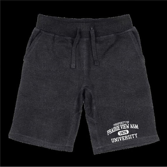 W Republic 566-738-HCH-03 Prairie View A&M University Panthers Property Shorts, Heather Charcoal - Large