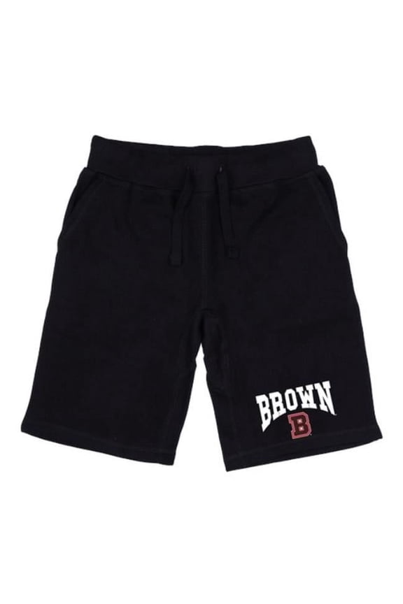 567-106-BK2-02 Brown University Bears Premium Shorts, Black - Medium
