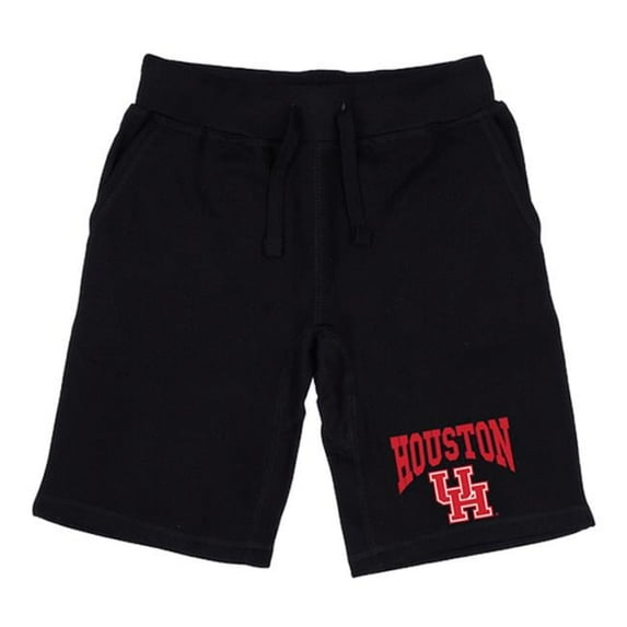W Republic 567-123-BLK-05 University of Houston Mens Premium Shorts, Black - 2XL