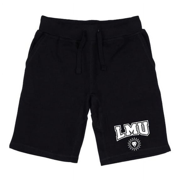 W Republic 567-160-BLK-03 Men Loyola Marymount Lions Premium Shorts, Black - Large