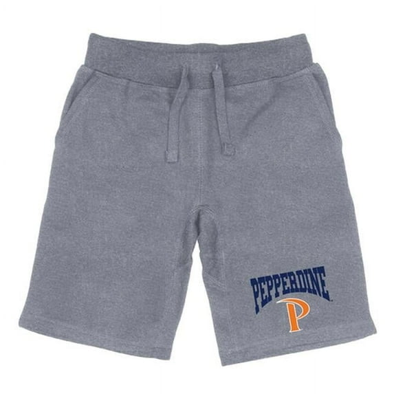 W Republic 567-196-HGY-04 Men Pepperdine Waves Premium Shorts, Heather Grey - Extra Large