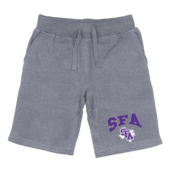 W Republic 567-238-HGY-01 Men Stephen F. Austin State Lumberjacks Premium Shorts, Heather Grey - Small