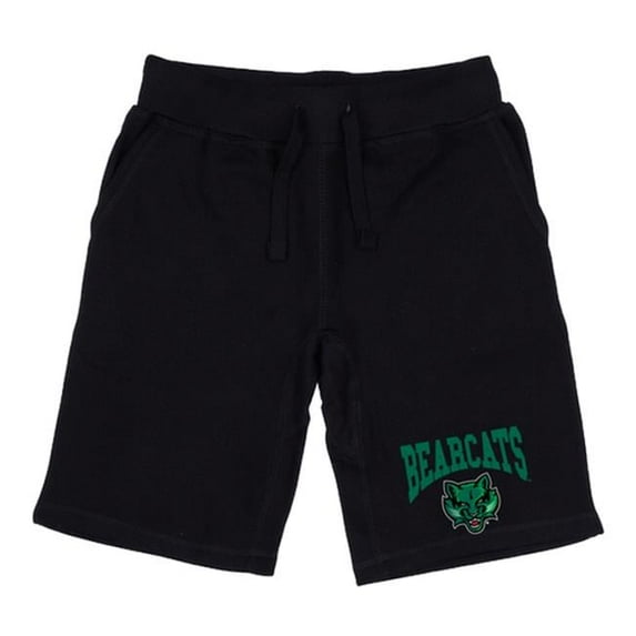 W Republic 567-267-BLK-01 Men Binghamton University Bearcats Premium Shorts, Black - Small