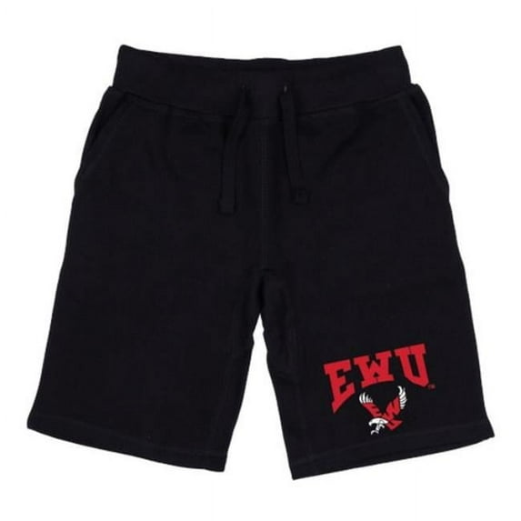 W Republic 567-296-BK2-03 Eastern Washington University Eagles Premium Shorts, Black - Large