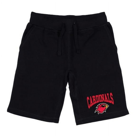 W Republic 567-326-BLK-05 Men Lamar Cardinals Premium Shorts, Black - 2XL