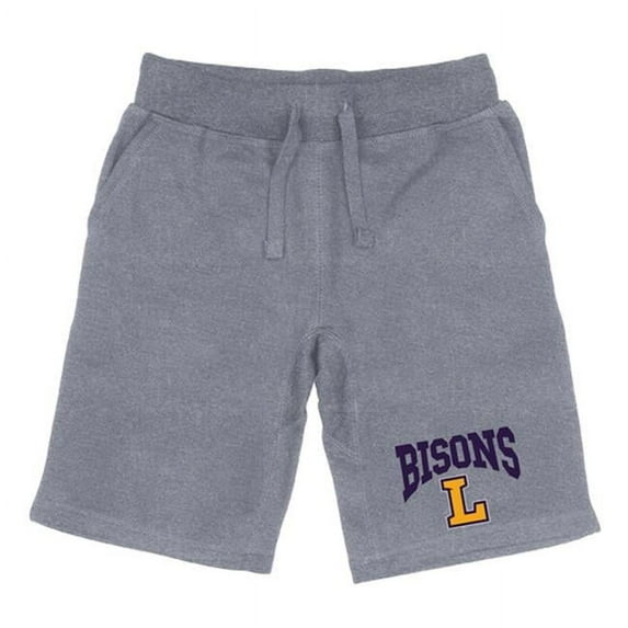 W Republic 567-328-HGY-02 Men Lipscomb Bisons Premium Shorts, Heather Grey - Medium