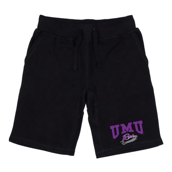 W Republic 567-348-BLK-04 Men Mount Union Raiders Premium Shorts, Black - Extra Large