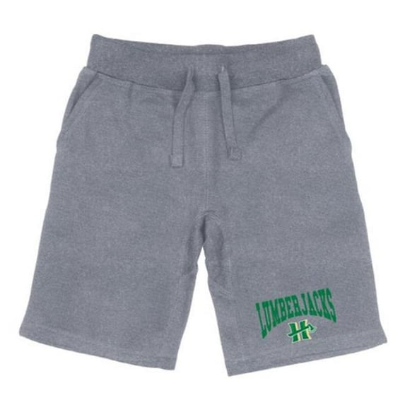W Republic 567-447-HG2-05 Humboldt State University Lumberjacks Premium Shorts, Heather Grey - 2XL
