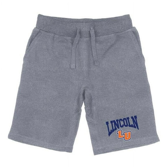 W Republic 567-532-HGY-04 Lincoln University Lions Premium Shorts, Heather Grey - Extra Large