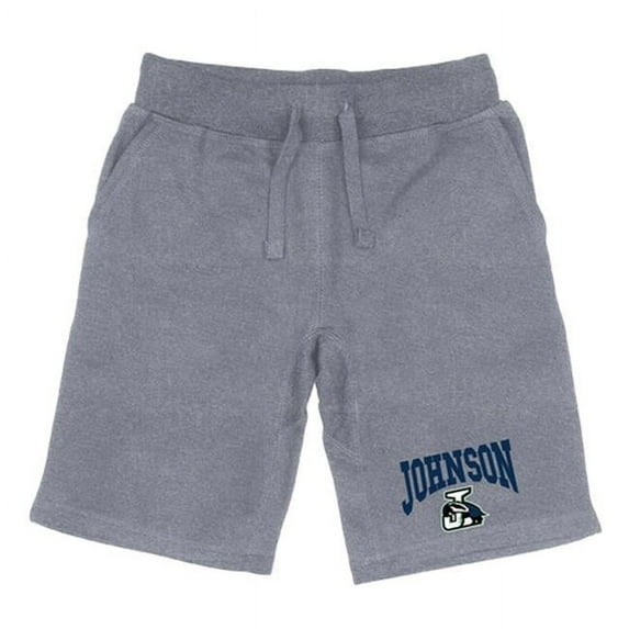 W Republic 567-559-HGY-05 Northern Vermont University Badgers Premium Shorts, Heather Grey - 2XL