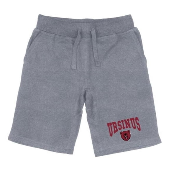 W Republic 567-682-HGY-01 Ursinus College Bears Premium Shorts, Heather Grey - Small