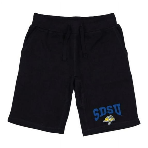 W Republic 567-707-BLK-05 South Dakota State University Jackrabbits Premium Shorts, Black - 2XL