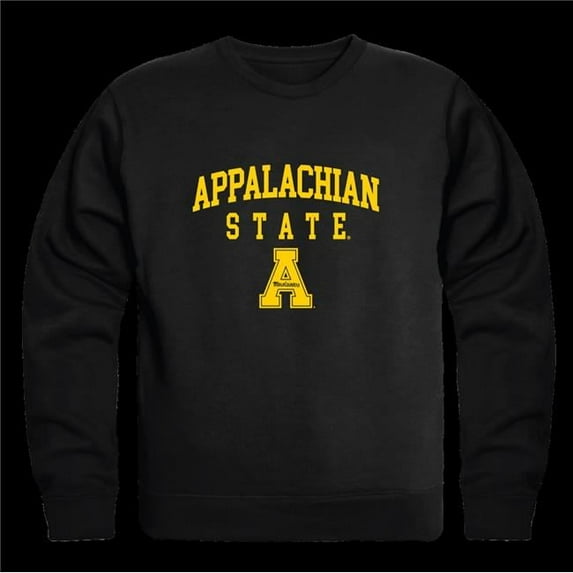 W Republic 568-104-BLK-05 Appalachian State University Mountaineers Seal Crewneck Sweatshirt, Black - 2XL