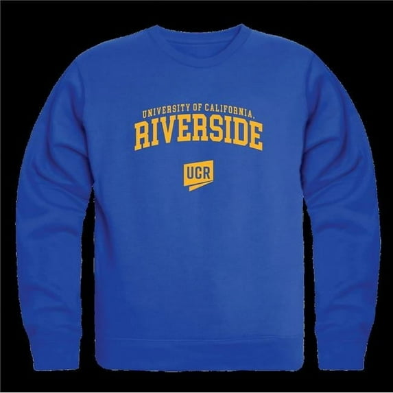W Republic 568-111-RYL-03 University of California, Riverside The Highlanders Seal Crewneck Sweatshirt, Royal - Large