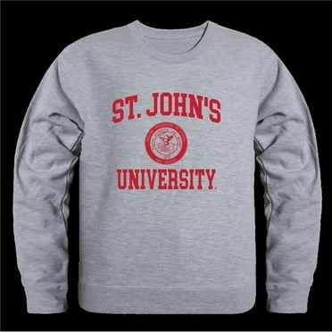 W Republic 568-152-HGY-03 St. Johns University Red Storm Seal Crewneck Sweatshirt, Heather Grey - Large