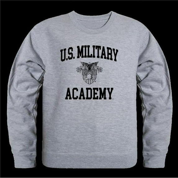 W Republic 568-174-HGY-03 Army War College Black Nights Seal Crewneck Sweatshirt, Heather Grey - Large