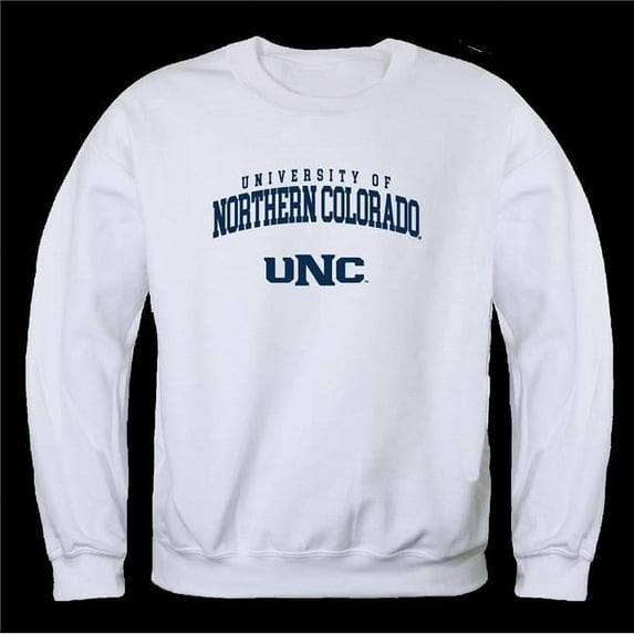 W Republic 568-244-WHT-04 University of Northern Colorado Bears Seal Crewneck Sweatshirt, White - Extra Large