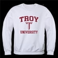 thumbnail image 1 of W Republic 568-254-WHT-05 Troy University Trojans Seal Crewneck Sweatshirt, White - 2XL, 1 of 1