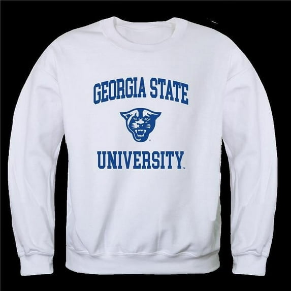 W Republic 568-256-WHT-04 Georgia State University Panthers Seal Crewneck Sweatshirt, White - Extra Large