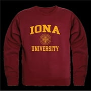 W Republic 568-315-MAR-01 Iona University Gaels Seal Crewneck Sweatshirt, Maroon - Small